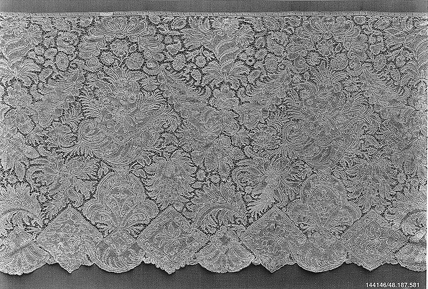 Flounce, Bobbin lace, Flemish 