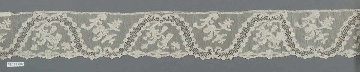 Border, Needle lace, point d’Alençon, French