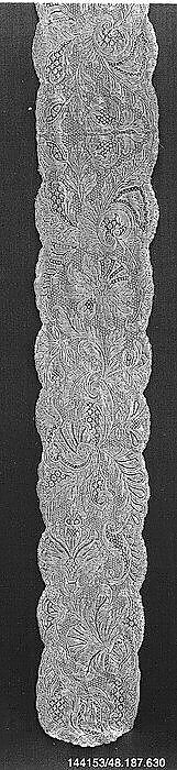 Lappet, Bobbin lace, Flemish 