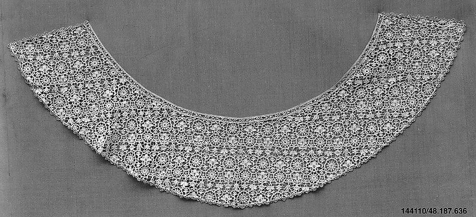 Bertha, Needle lace, Italian 