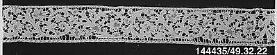 Border, Bobbin lace, Milanese lace, Italian, Milan