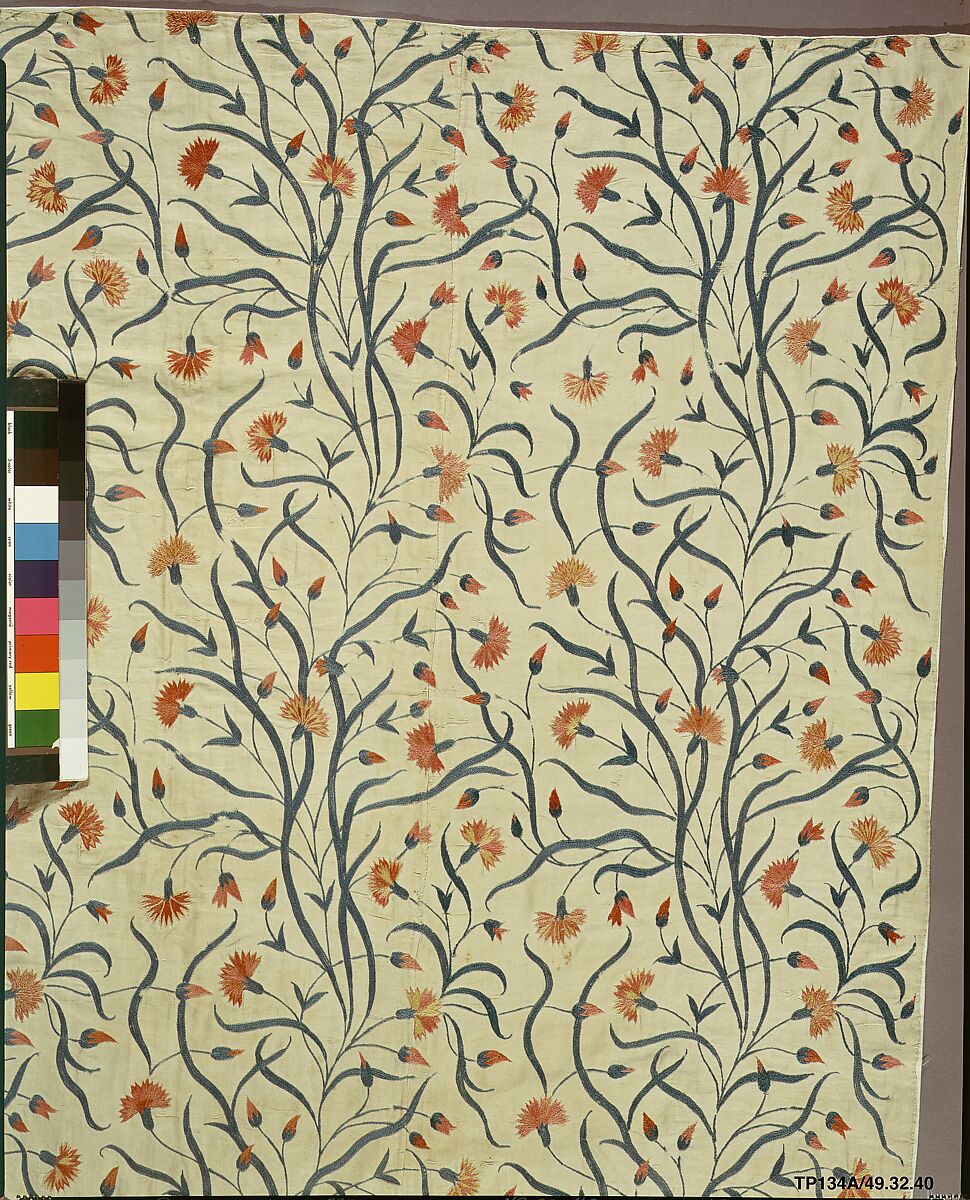 Piece, Wool on cotton on linen, possibly British