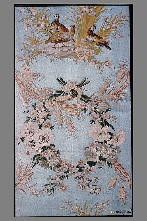 "Les Perdrix" (The Partridges), Philippe de Lasalle (French, 1723–1804), Silk, French, Lyons 