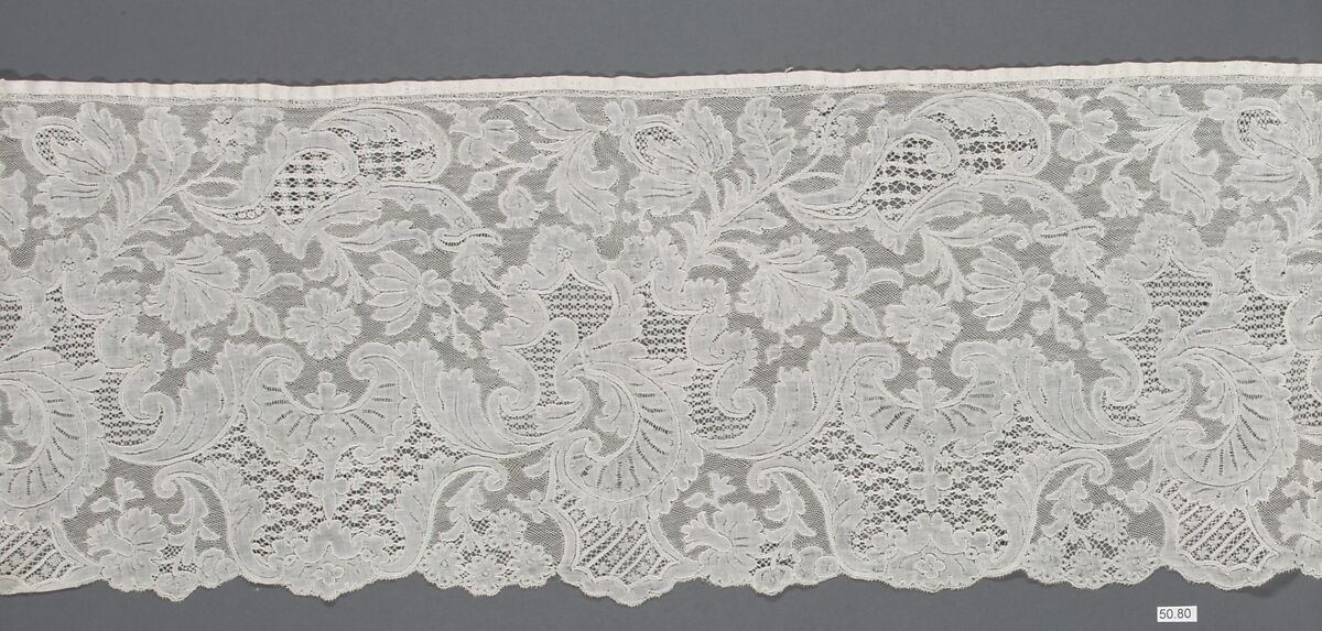 Flounce, Bobbin lace, Flemish 