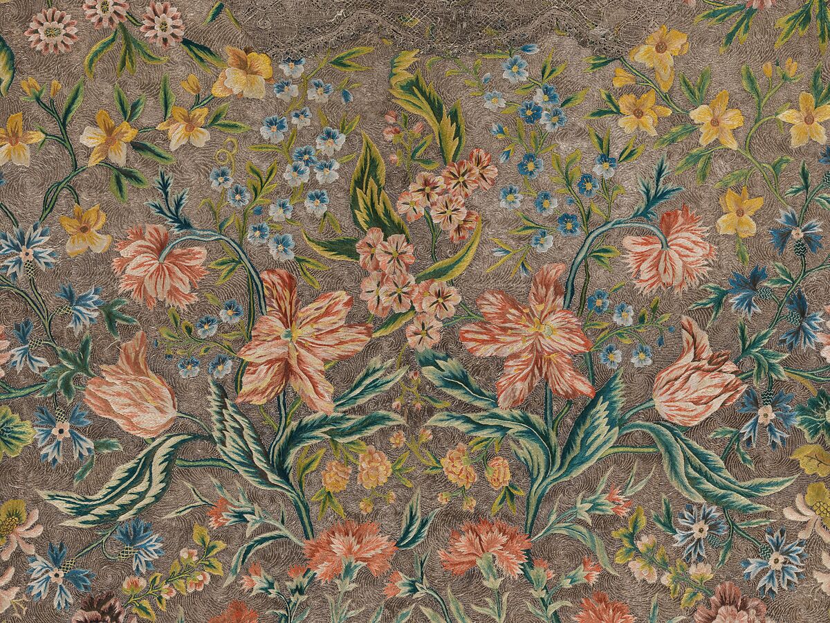 Cope, Silk and metal thread on linen, French