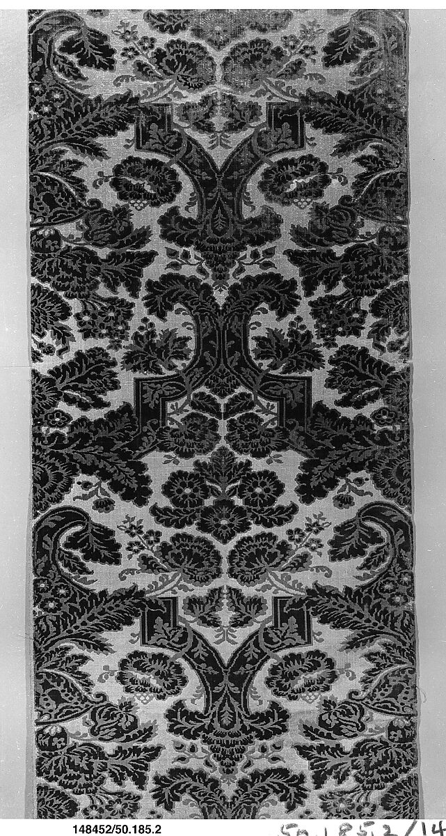 Panel, Silk and metal thread, Italian 