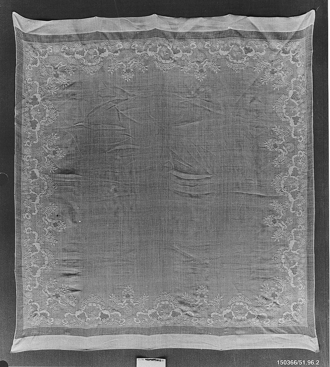 Covers (set of three), Silk on cotton, British 