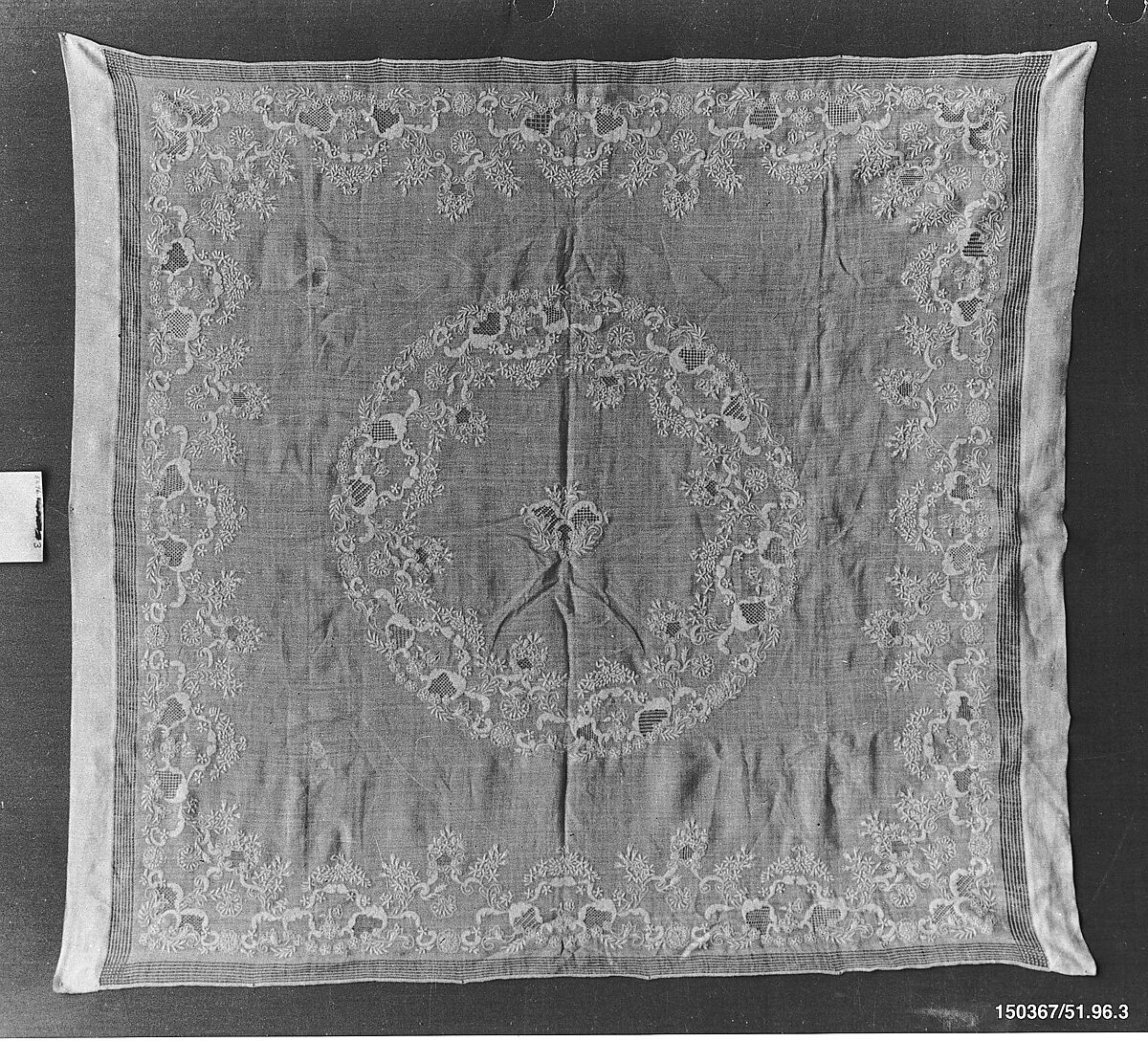 Covers (set of three), Silk on cotton, British