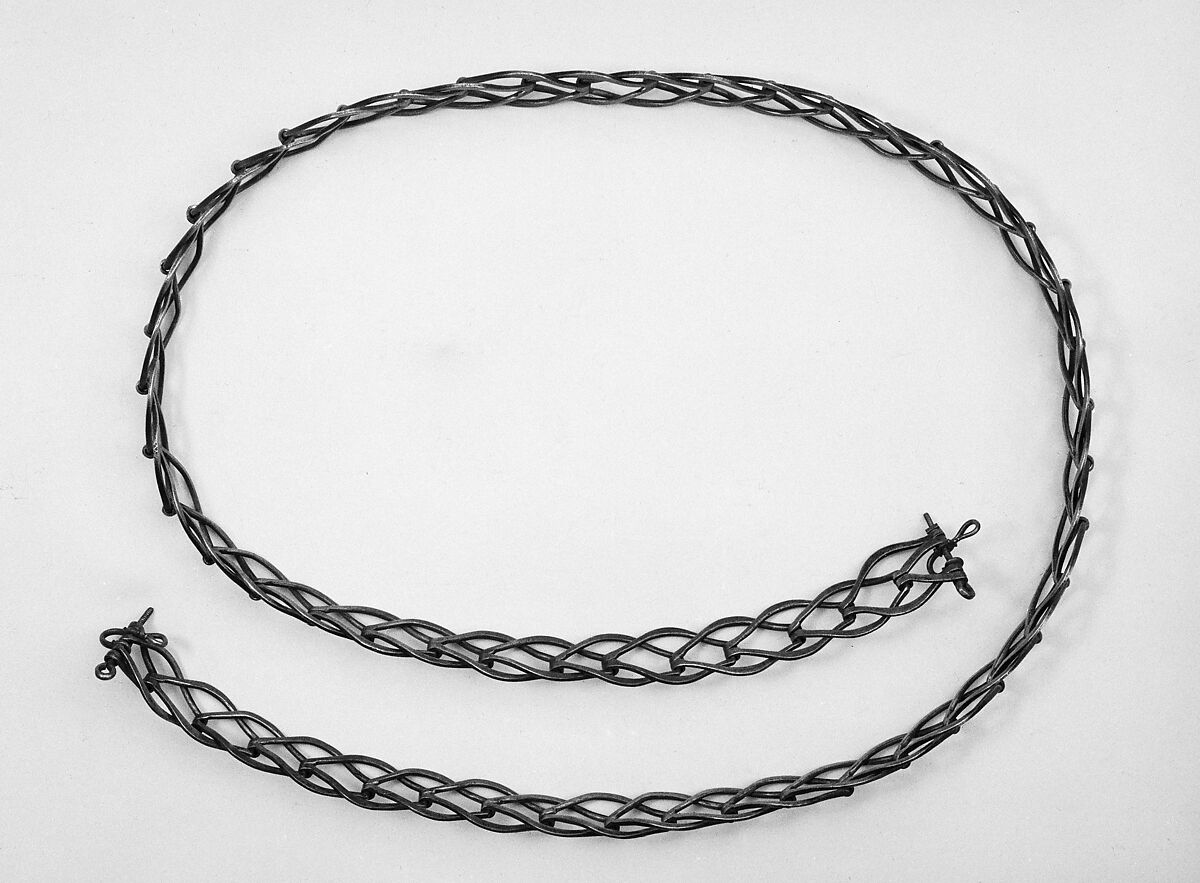 Horse Armor Probably Made for Count  Antonio IV Collalto (1548–1620), Steel, leather, copper alloy, textile, Italian, probably Brescia