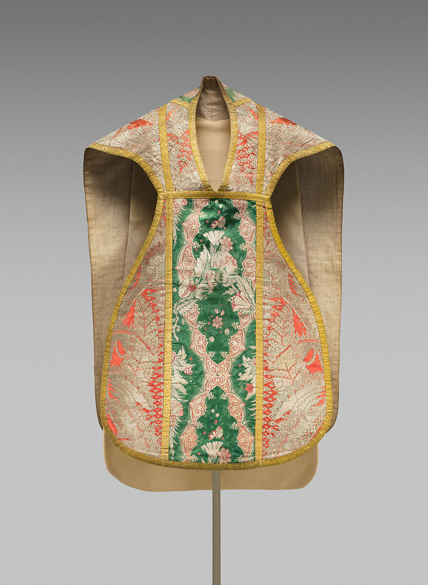 Chasuble, Silk and metal thread, Italian
