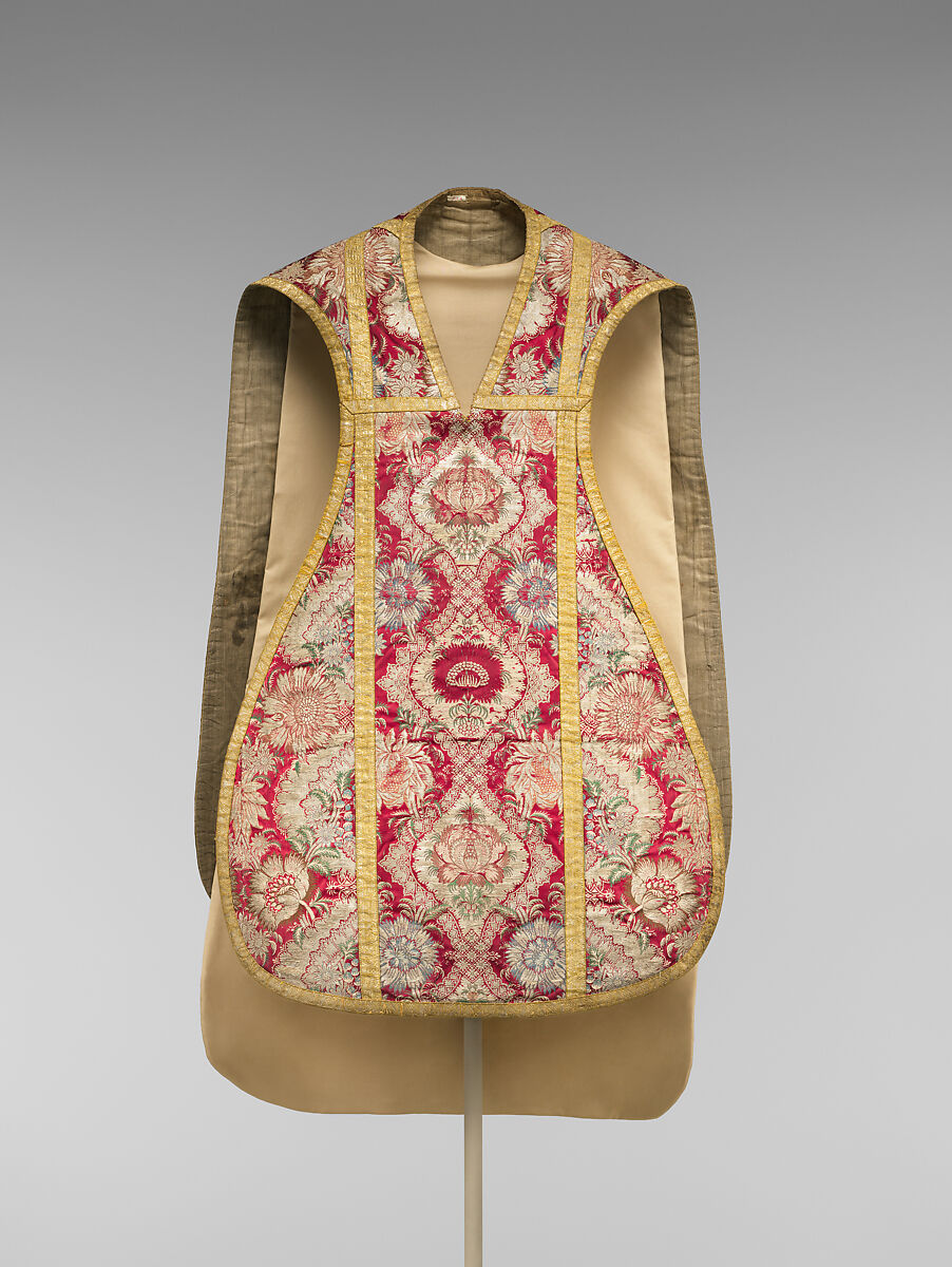 Chasuble, Silk and metal thread, Italian