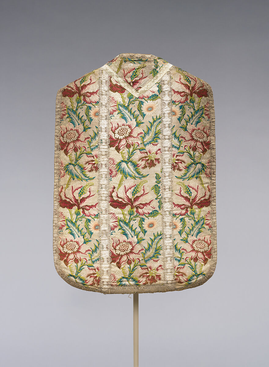 Chasuble, Silk and metal thread, Italian