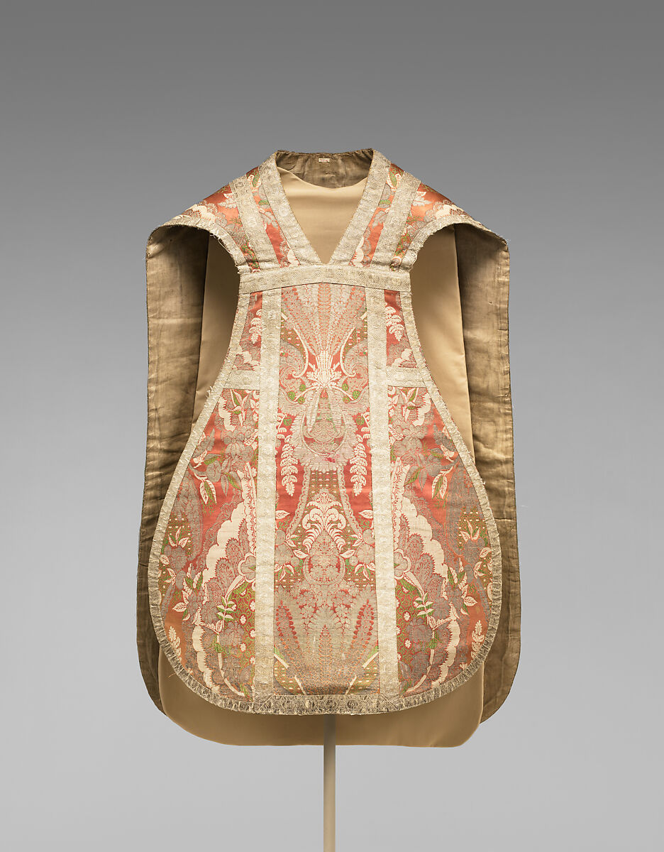 Chasuble, Silk and metal thread, Italian