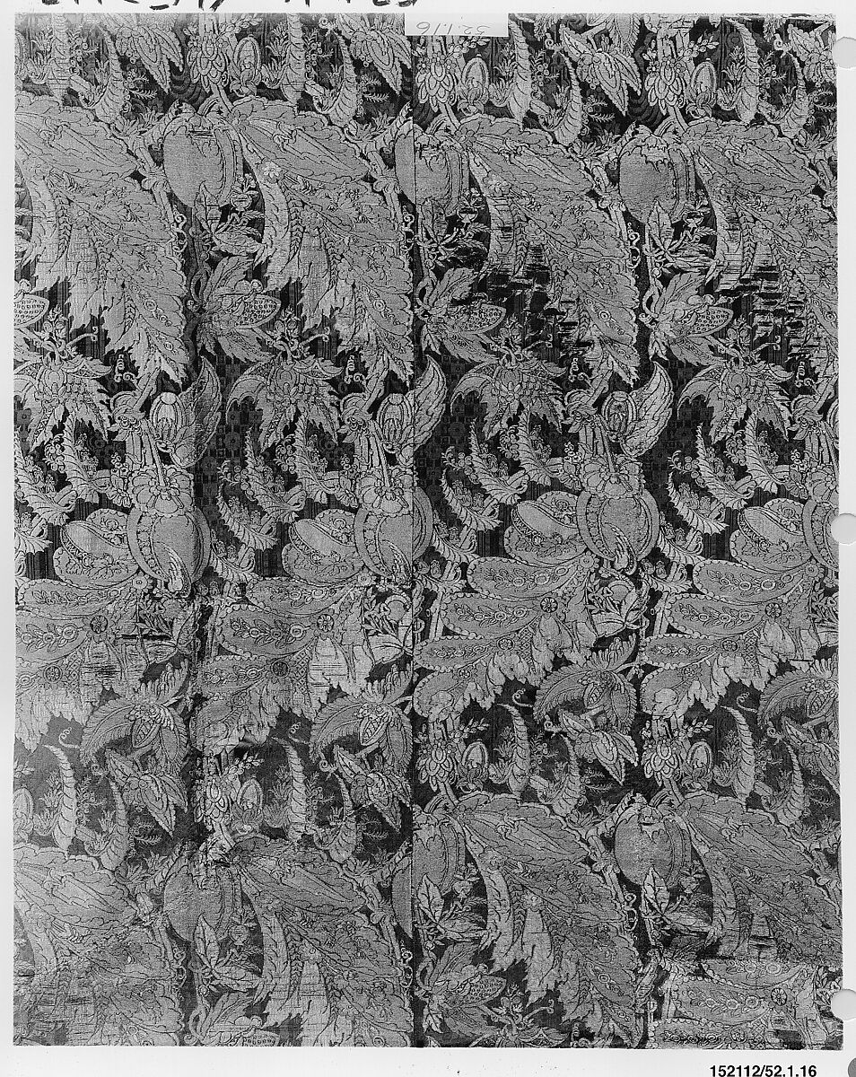 Panel or cover, Silk and metal thread, Italian, Venice 