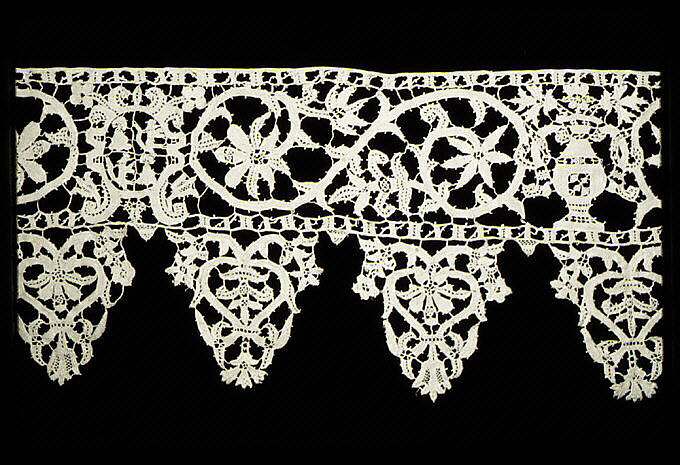 Border, Needle lace, Italian 