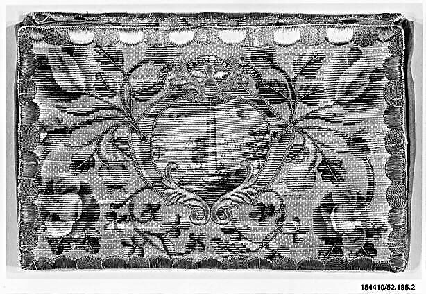 Étui, Straw, silk, and metal thread; metal spangles; silk lining, Italian or French