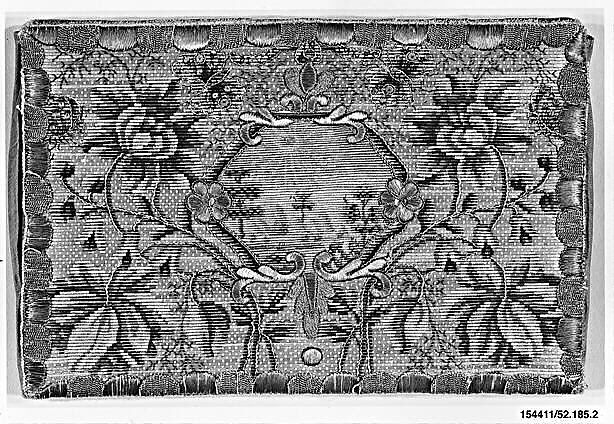 Étui, Straw, silk, and metal thread; metal spangles; silk lining, Italian or French