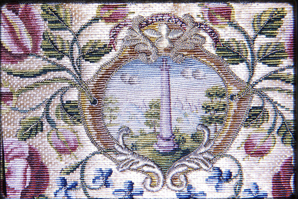 Étui, Straw, silk, and metal thread; metal spangles; silk lining, Italian or French