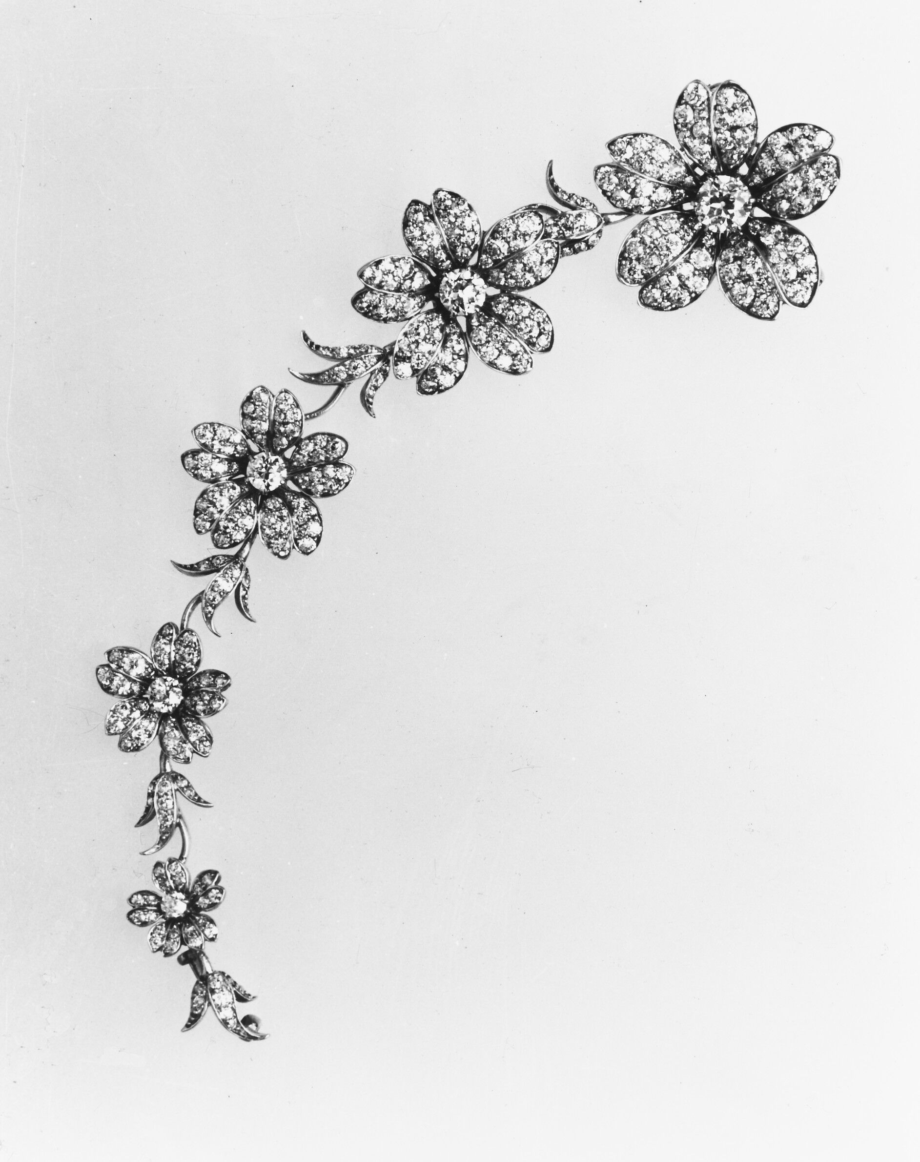 Corsage Piece, Tiffany &amp; Co. (1837–present), Silver, gold, diamonds, American