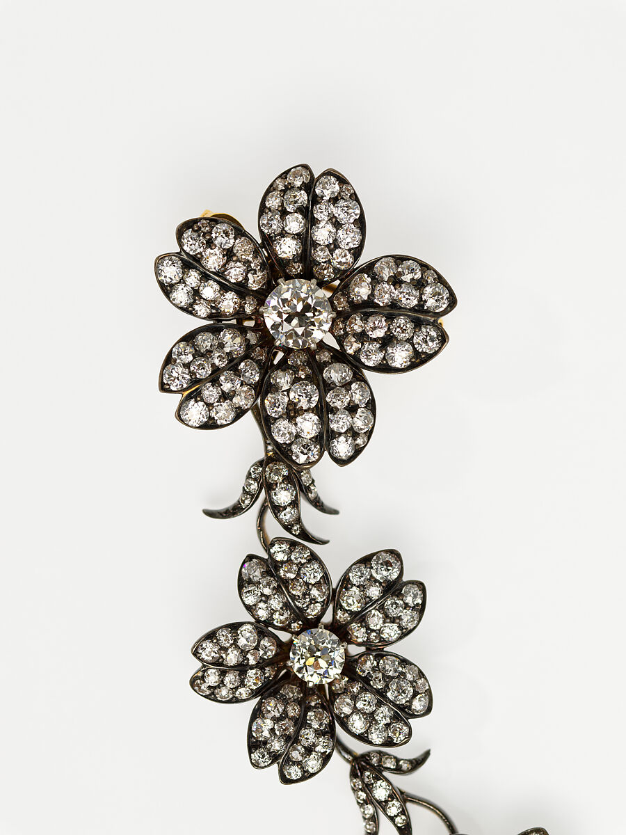 Corsage Piece, Tiffany &amp; Co. (1837–present), Silver, gold, diamonds, American