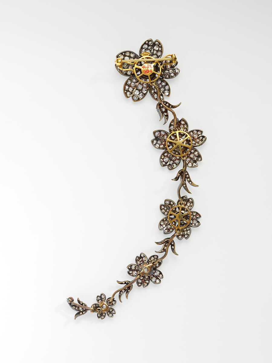 Corsage Piece, Tiffany &amp; Co. (1837–present), Silver, gold, diamonds, American