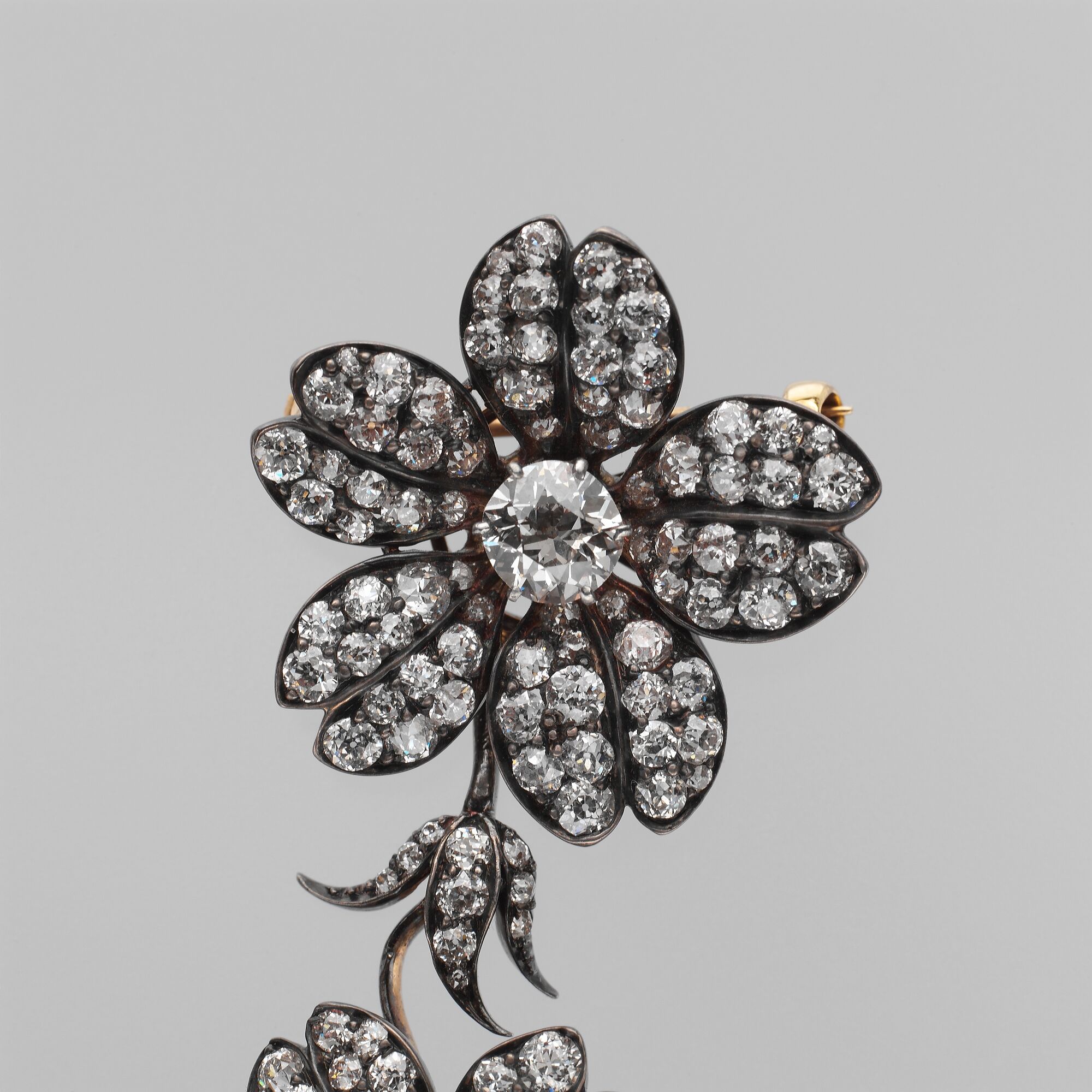 Corsage Piece, Tiffany &amp; Co. (1837–present), Silver, gold, diamonds, American