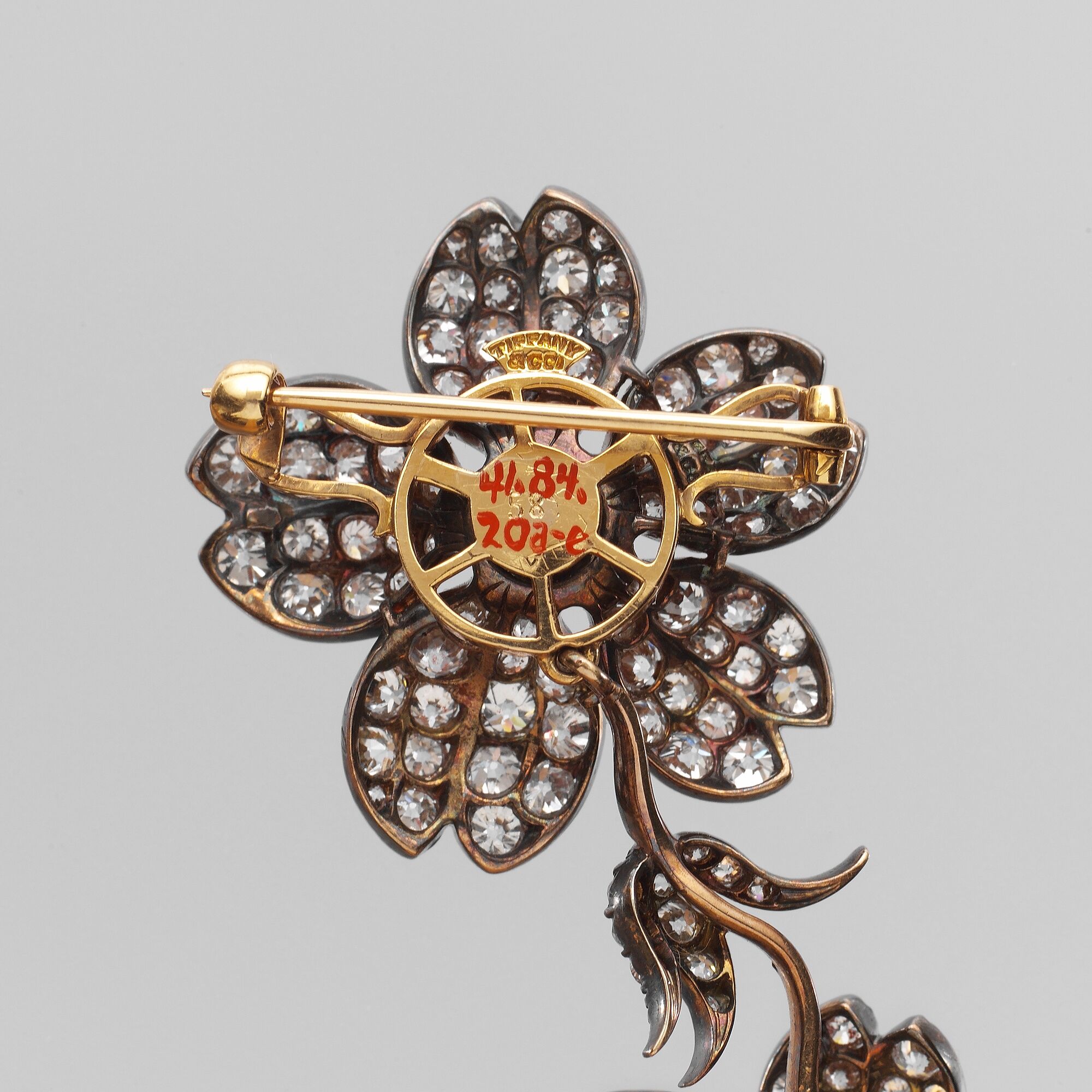 Corsage Piece, Tiffany &amp; Co. (1837–present), Silver, gold, diamonds, American
