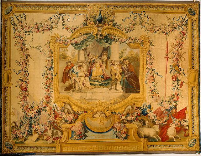 Woven At Or Near Manufacture Nationale Des Gobelins Diana And Actaeon From A Set Of Ovid S