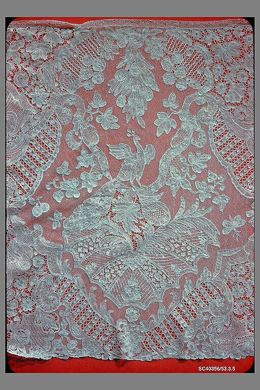 Flounce, Bobbin lace, point d'Angleterre, Flemish 
