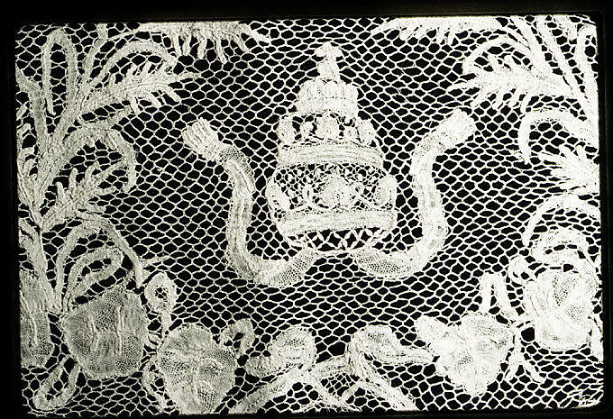 Border, Bobbin lace, possibly Spanish