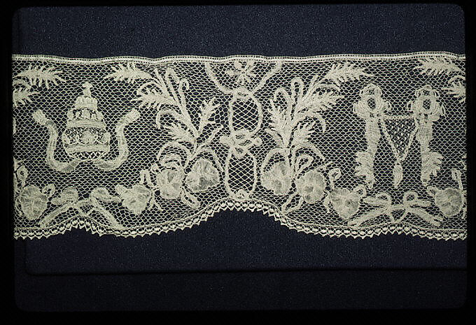 Border, Bobbin lace, possibly Spanish