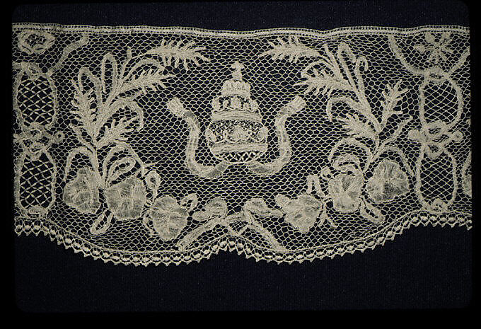 Border, Bobbin lace, possibly Spanish