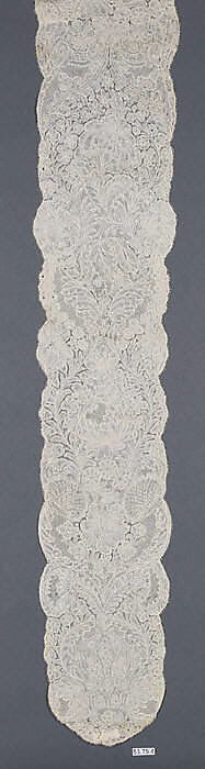 Lappet, Bobbin lace, point d'Angleterre, Flemish, Brussels 