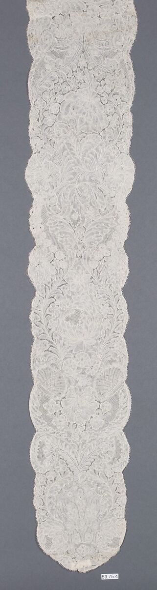 Lappet, Bobbin lace, point d'Angleterre, Flemish, Brussels