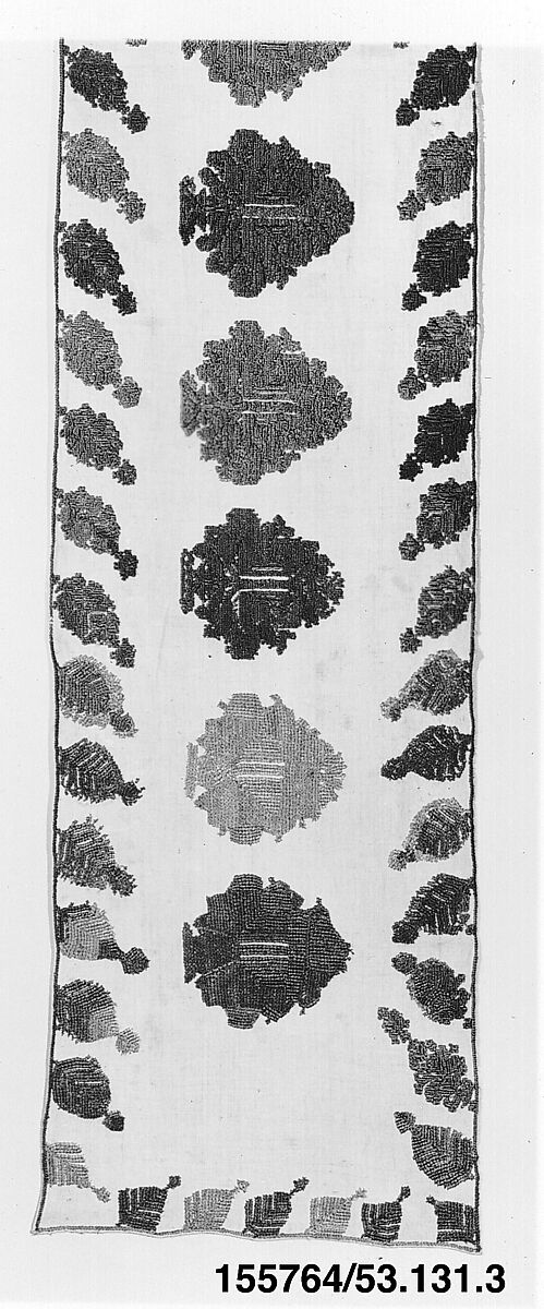 Valance, Silk on linen, Greek Islands, Rhodes 