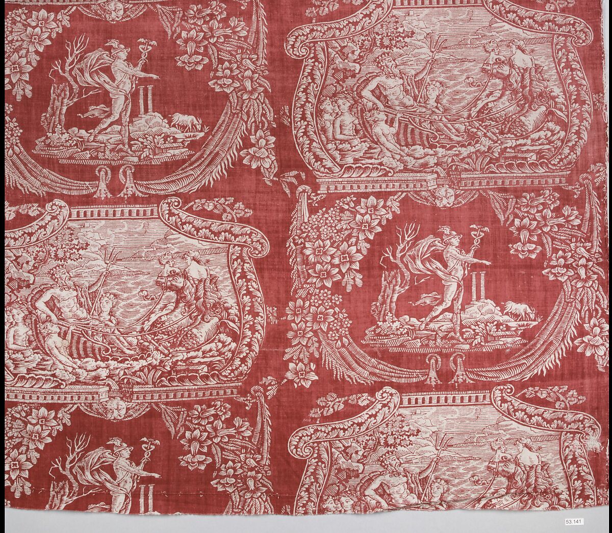 Piece, Possibly manufactured by Villefranche-sur-Saône, Cotton, French, possibly Villefranche-sur-Saône