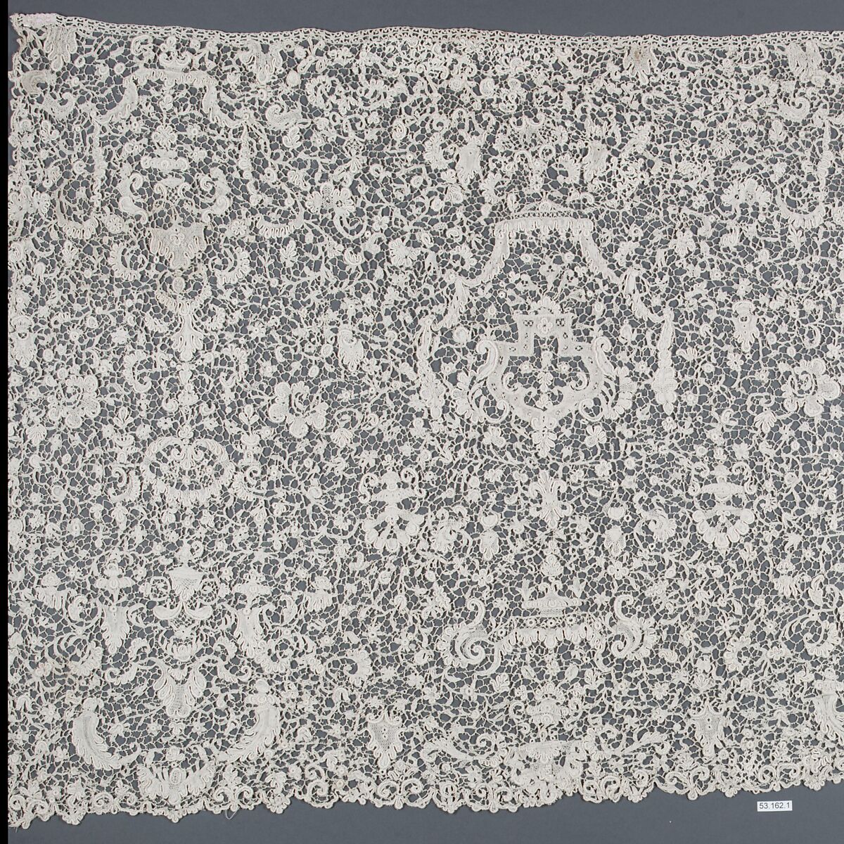 Flounce, Needle lace, Point de France, French