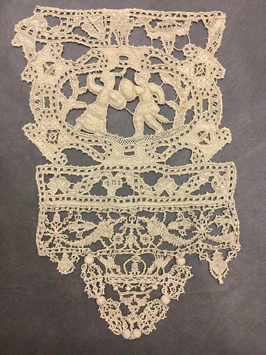 Piece, Cutwork, macramé, Italian 