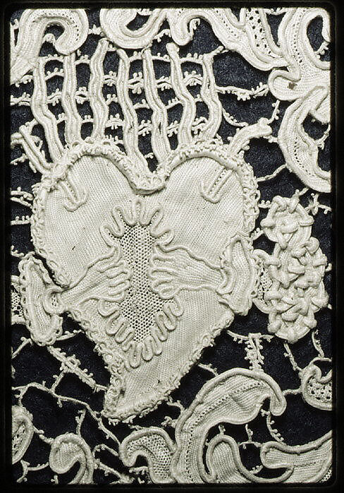 Insertion, Needle lace, gros point lace, Spanish or Italian