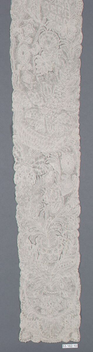 Lappets, Bobbin lace, point d'Angleterre, Flemish, Brussels