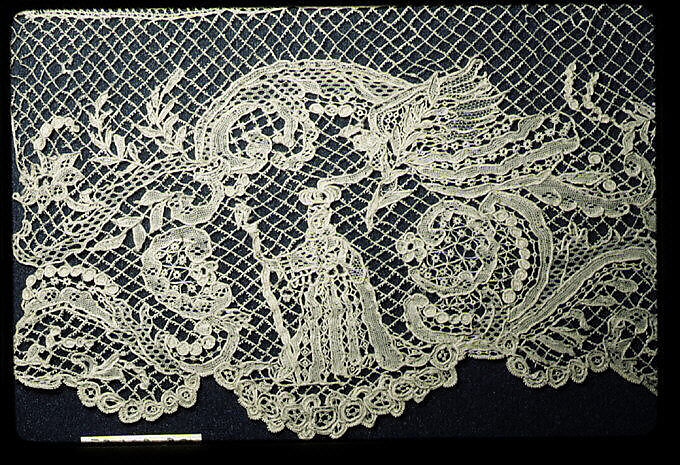 Border, Needle lace, point d'Argentan, French