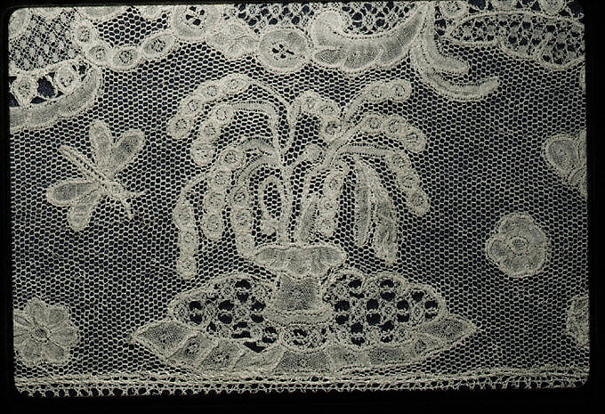 Border, Bobbin lace, point d'Angleterre, Flemish, Brussels