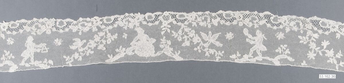 Border, Bobbin lace, point d'Angleterre, Flemish, Brussels