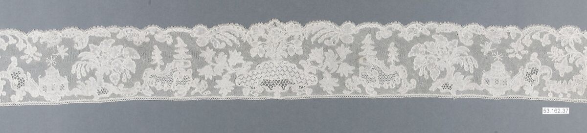 Border, Bobbin lace, point d'Angleterre, Flemish, Brussels