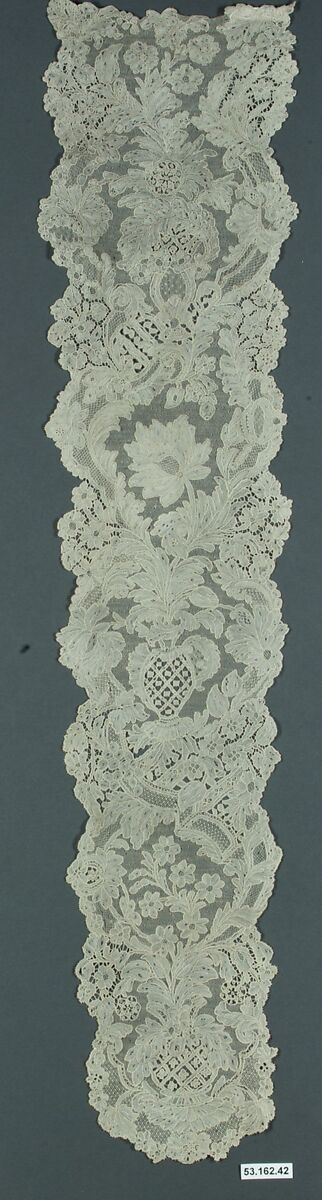 Lappet, Needle lace, point d’Alençon, French