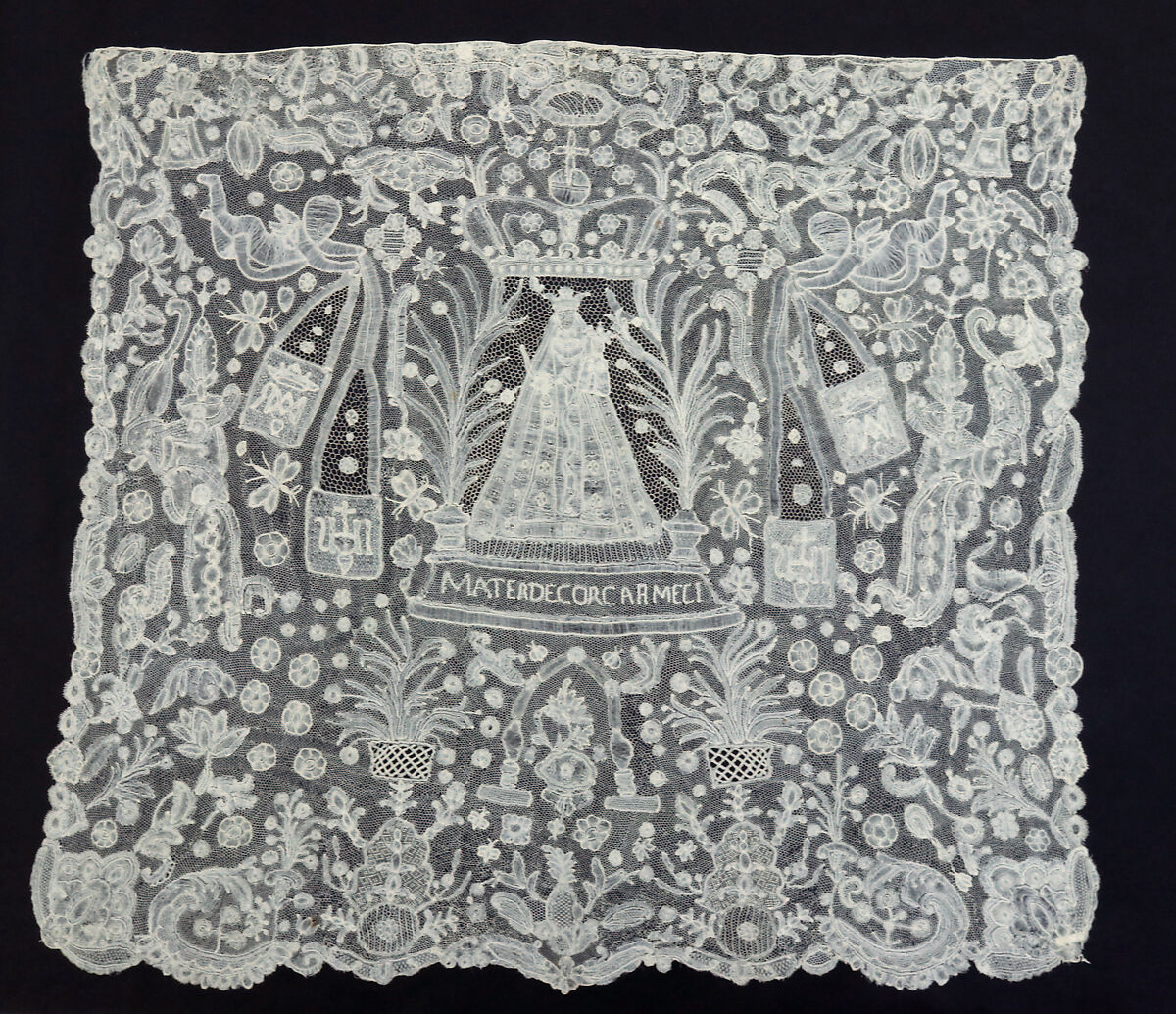 Benediction veil, Bobbin lace, Flemish