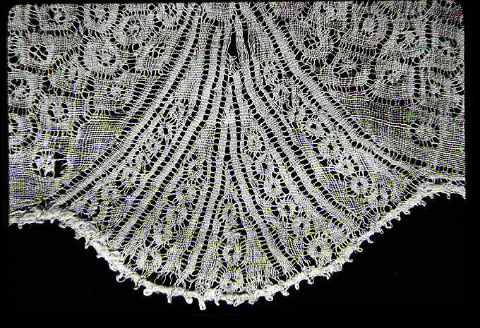 Pair of lappets, Bobbin lace, Flemish