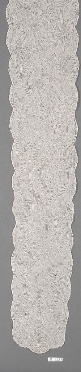 Pair of lappets, Bobbin lace, Flemish