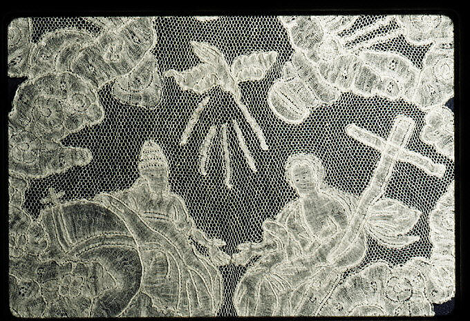 Piece, Bobbin lace, point d'Angleterre, Flemish