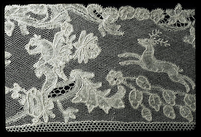 Border, Bobbin lace, point d'Angleterre, Flemish